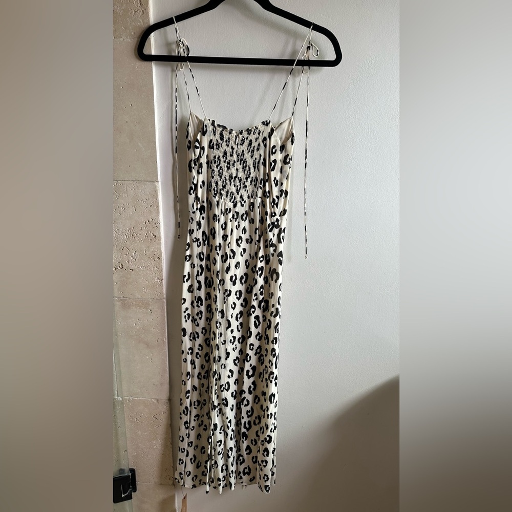 NWT size 2 Reformation Juliette Dress in Snow Leopard - Picture 7 of 12